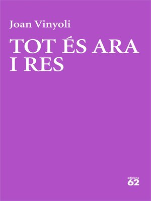cover image of Tot és ara i res